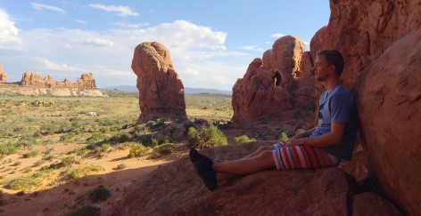 Christian at Arches National Park